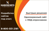 Одноэкранный сайт с ЛИД-опросником